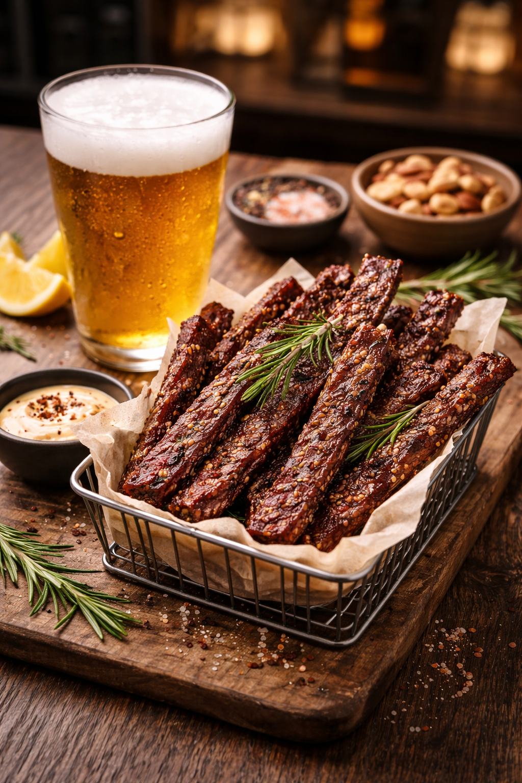 Honey, Rosemary and Lamb Jerky