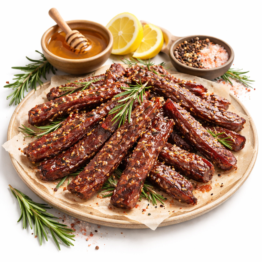 Honey, Rosemary and Lamb Jerky